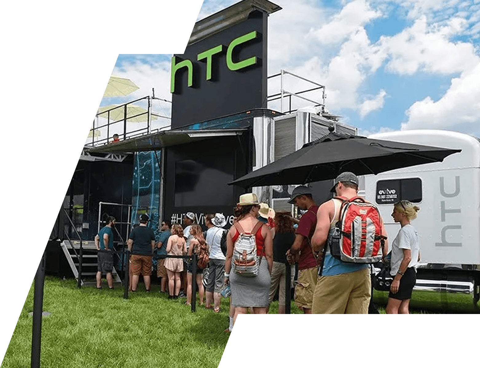 MailChimp complimentary bike valet sponsor activation at Forecastle festival